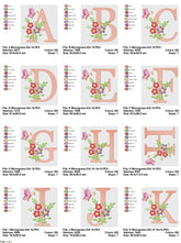 Butterfly Bloom Monogram Embroidery Alphabet Set